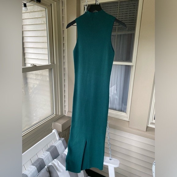 Express, Pine Green, Ribbed Sheath, Midi Dress! - Picture 4 of 6